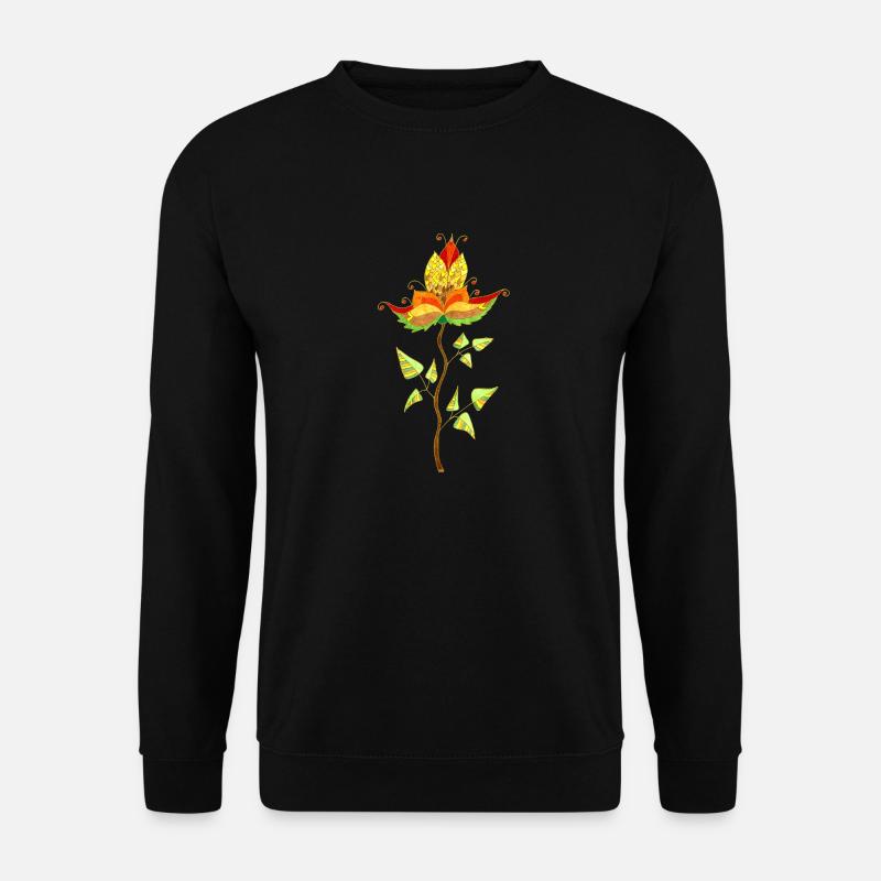 Blume - Unisex Pullover - Schwarz