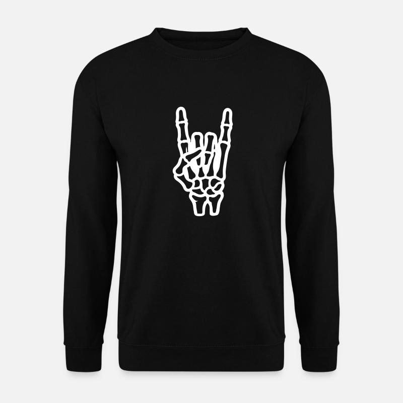Party Hand Skelett - Unisex Pullover - Schwarz