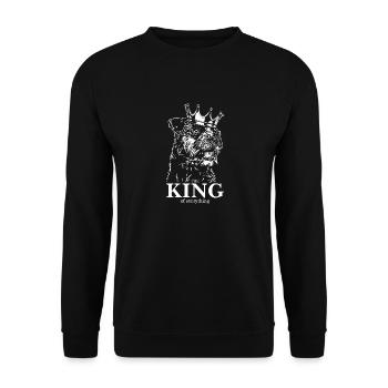 BORDER TERRIER King Dog Disant Chiens Wilsigns - Sweat-shirt Unisexe - noir - Devant - Alina (178cm) & Michal (187cm)
