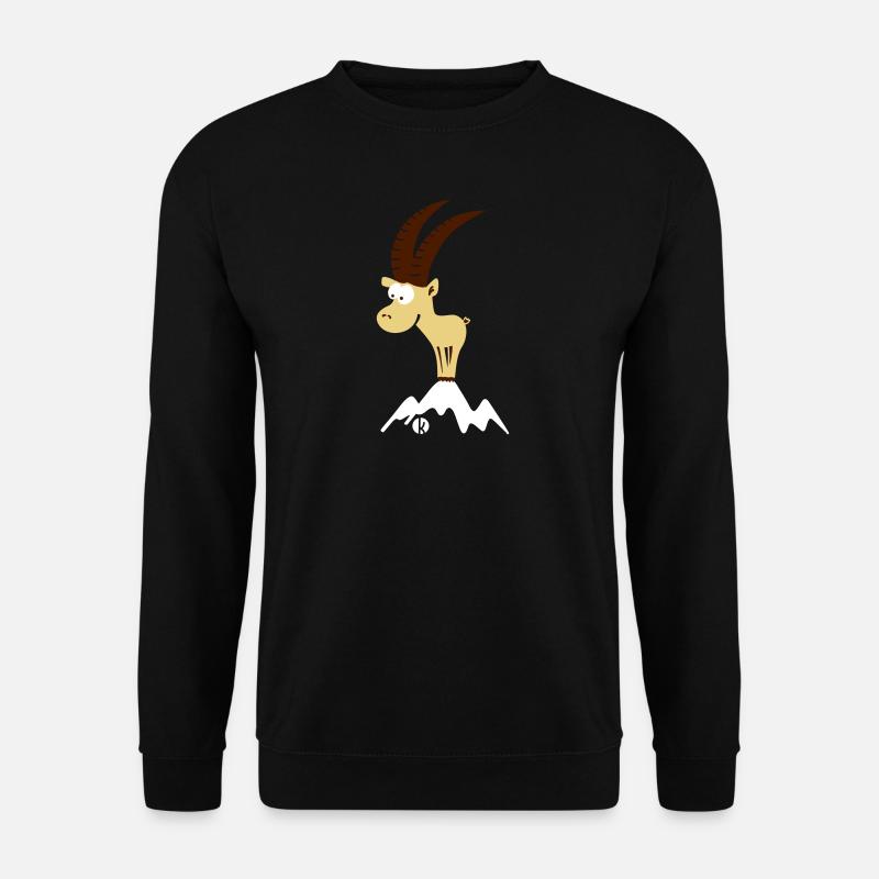 Steinbock - Capricorn (c) - Unisex Pullover - Schwarz