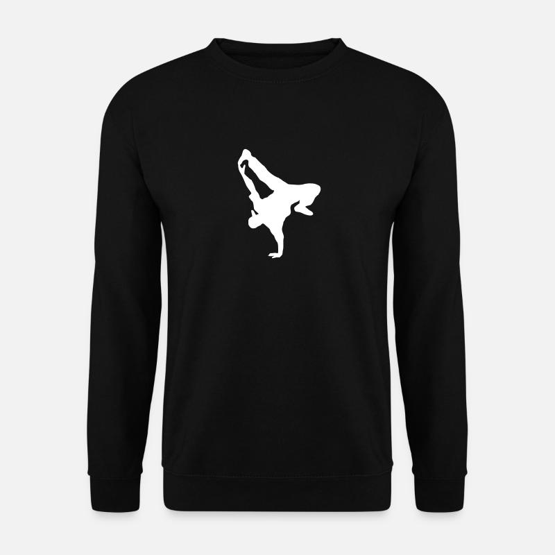 Breakdance Dancer graphics white - Unisex Sweatshirt - black