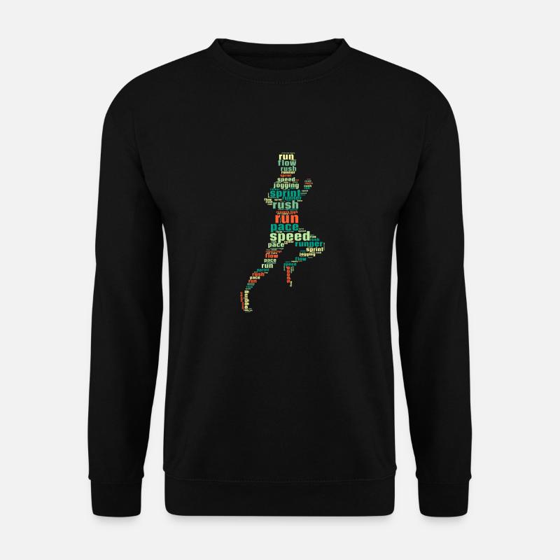 Running Rush run Pace Speed Marathon Runner gifts - Unisex Pullover - Schwarz