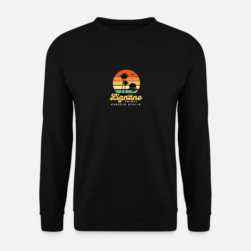 Italy Lignano Friuli Venezia Beach Vacation - Unisex Pullover - Schwarz