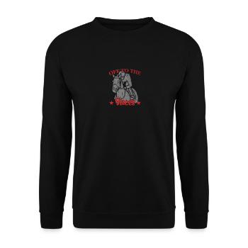 Derby Day Off The Races Horse Racing - Unisex Pullover - Schwarz - Vorne - Alina (178cm) & Michal (187cm)