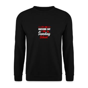 Faithful Servant Christian Sunday School Teacher - Unisex Sweatshirt - black - Front - Alina (178cm) & Michal (187cm)