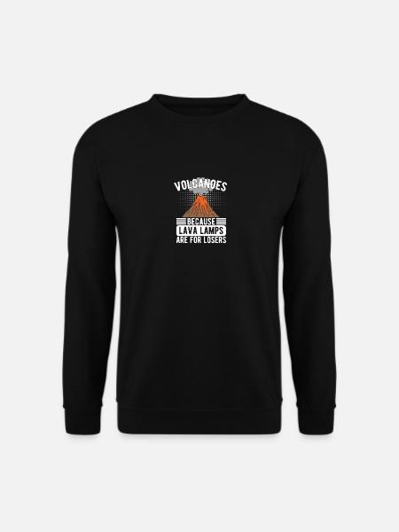 Volcano Lover Exploring Lava Geology - Unisex Pullover - Schwarz
