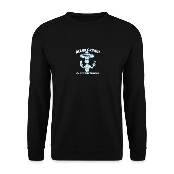 Relax Gringo Je suis presque légal - Drôle mexicain - Sweat-shirt Unisexe - noir - Devant - Alina (178cm) & Michal (187cm)