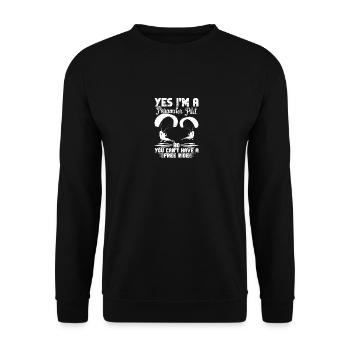 Paramotor Engine Paragliding Motor Paraglider - Unisex Sweatshirt - black - Front - Alina (178cm) & Michal (187cm)