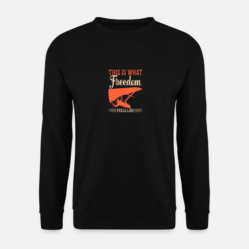 Hangglider Helmet Hang Gliding Gear Hang Gliding - Unisex Pullover - Schwarz