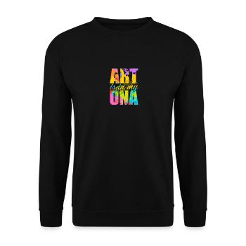 Art Supplies For Girls And Kids Art Kit - Unisex Sweatshirt - black - Front - Alina (178cm) & Michal (187cm)