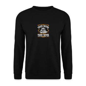 Truck Driver Essentials - Unisex Pullover - Schwarz - Vorne - Alina (178cm) & Michal (187cm)