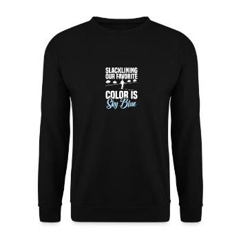 Slackline Gear Balançoire d’intérieur pour slackline - Sweat-shirt Unisexe - noir - Devant - Alina (178cm) & Michal (187cm)