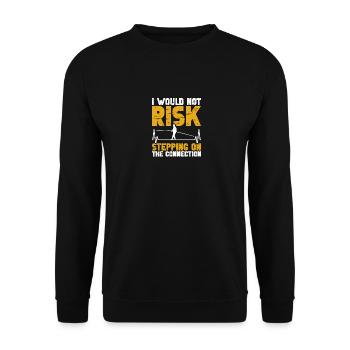Slackline Lover Swing Set Équipement de slackline d’intérieur - Sweat-shirt Unisexe - noir - Devant - Alina (178cm) & Michal (187cm)