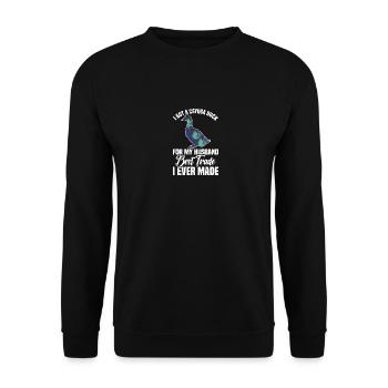 Cayuga Duck Food Enclos pour animaux en peluche Cayuga - Sweat-shirt Unisexe - noir - Devant - Alina (178cm) & Michal (187cm)
