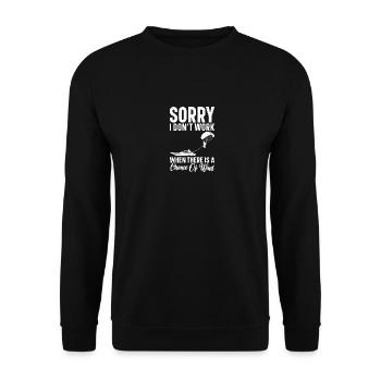 Parasailer Equipment Parasailing Parachute - Unisex Pullover - Schwarz - Vorne - Alina (178cm) & Michal (187cm)