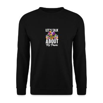 Pansy Seeds Pansies for Outdoors Pansy Flower - Unisex Sweatshirt - black - Front - Alina (178cm) & Michal (187cm)
