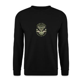 Mental Health Flower Celestial Gardening - Unisex Pullover - Schwarz - Vorne - Alina (178cm) & Michal (187cm)