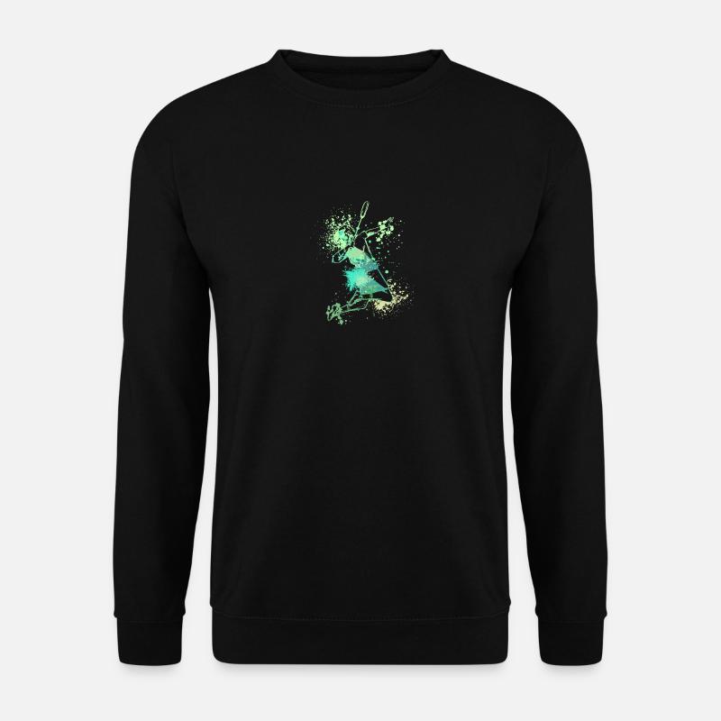 Splash Badminton player - Unisex Pullover - Schwarz