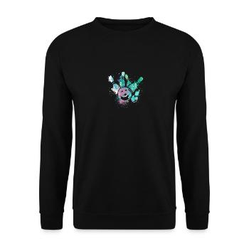Cool Splash conception de bowling sportif pour bowler - Sweat-shirt Unisexe - noir - Devant - Alina (178cm) & Michal (187cm)