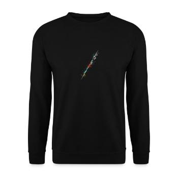 Conception de lanceur de javelot Splash pour lance Javelinist - Sweat-shirt Unisexe - noir - Devant - Alina (178cm) & Michal (187cm)