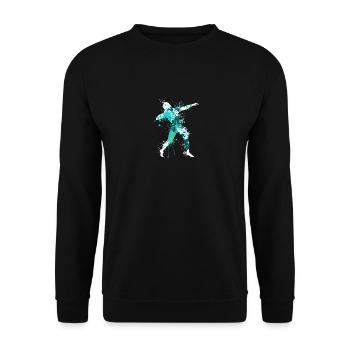 Splash Track And Field Shot Put Athlete - Unisex Sweatshirt - black - Front - Alina (178cm) & Michal (187cm)
