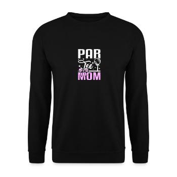 Design de maman par tee pour mère golfeuse - Sweat-shirt Unisexe - noir - Devant - Alina (178cm) & Michal (187cm)
