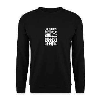 I'll always be your biggest fan Squash game - Unisex Sweatshirt - black - Front - Alina (178cm) & Michal (187cm)
