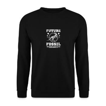 Paleontologist future fossil hunter - Unisex Sweatshirt - black - Front - Alina (178cm) & Michal (187cm)