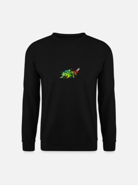 Splash art Dinosaur Ankylosaurus - Unisex Sweatshirt - black