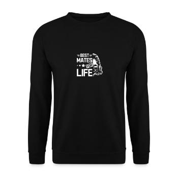 Meilleurs amis pour la vie cocker spaniel - Sweat-shirt Unisexe - noir - Devant - Alina (178cm) & Michal (187cm)
