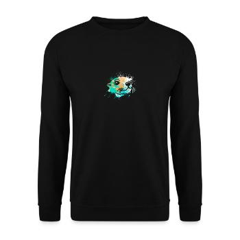 Splash Art Seal Lion de mer - Sweat-shirt Unisexe - noir - Devant - Alina (178cm) & Michal (187cm)