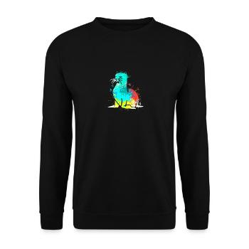 Splash Art Seal Lion de mer - Sweat-shirt Unisexe - noir - Devant - Alina (178cm) & Michal (187cm)