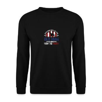 Let this Sambo old man show you how to fight - Unisex Sweatshirt - black - Front - Alina (178cm) & Michal (187cm)
