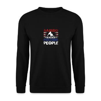 Sambo l’art de plier les gens - Sweat-shirt Unisexe - noir - Devant - Alina (178cm) & Michal (187cm)