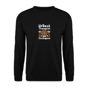 Le meilleur thérapeute est mon cockapoo - Sweat-shirt Unisexe - noir - Devant - Alina (178cm) & Michal (187cm)