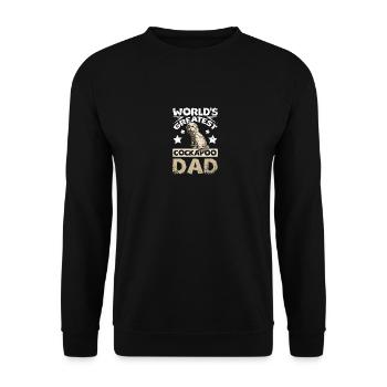 Fête des pères, le plus grand papa cockapoo du monde - Sweat-shirt Unisexe - noir - Devant - Alina (178cm) & Michal (187cm)