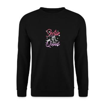 Girl Skater Queen - Unisex Sweatshirt - black - Front - Alina (178cm) & Michal (187cm)