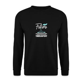 Masseuse Massage Therapy Future Massage therapist - Unisex Sweatshirt - black - Front - Alina (178cm) & Michal (187cm)
