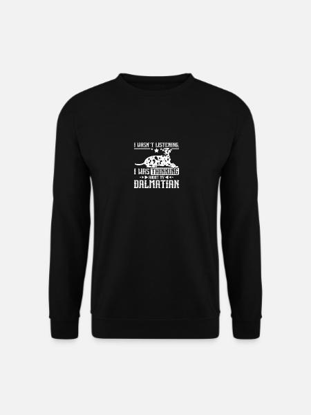 Je pensais à mon dalmatien - Sweat-shirt Unisexe - noir