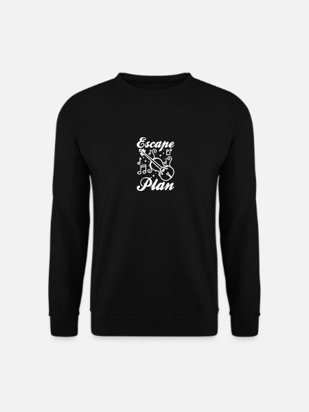 My escape plan, playing cello - Unisex Sweatshirt - black