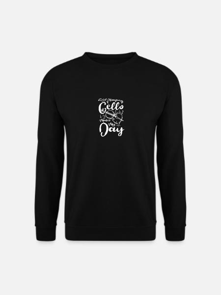 Playing cello makes my day - Unisex Sweatshirt - black