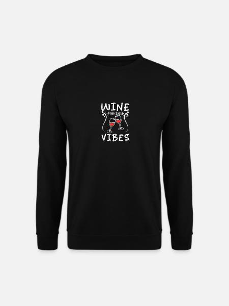 Wine making vibes - Unisex Sweatshirt - black