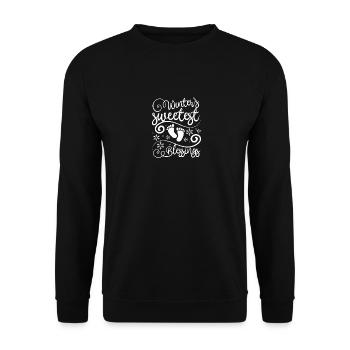 Becoming Mom & Dad, winters sweetest blessings - Unisex Pullover - Schwarz - Vorne - Alina (178cm) & Michal (187cm)