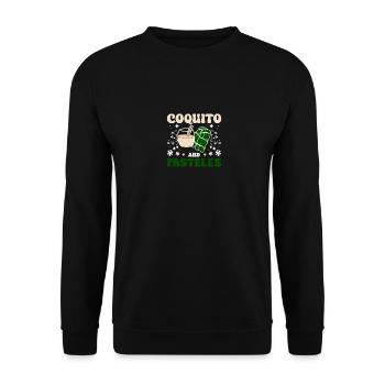 Puerto Rico Christmas, coquito and pasteles - Unisex Pullover - Schwarz - Vorne - Alina (178cm) & Michal (187cm)