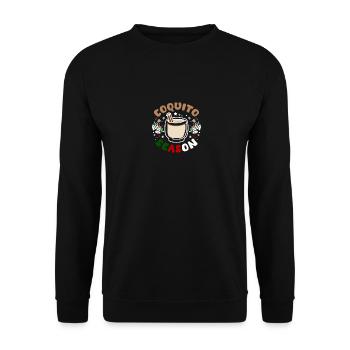 Porto Rico Noël, saison du coquito - Sweat-shirt Unisexe - noir - Devant - Alina (178cm) & Michal (187cm)