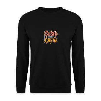 Sushi making crew - Unisex Pullover - Schwarz - Vorne - Alina (178cm) & Michal (187cm)