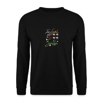This girl makes the best sushi - Unisex Pullover - Schwarz - Vorne - Alina (178cm) & Michal (187cm)