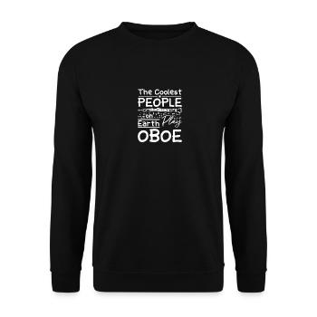 Les gens les plus cool de la planète jouent du hautbois - Sweat-shirt Unisexe - noir - Devant - Alina (178cm) & Michal (187cm)
