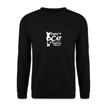 Cat rescue Every cat matters - Unisex Pullover - Schwarz - Vorne - Alina (178cm) & Michal (187cm)