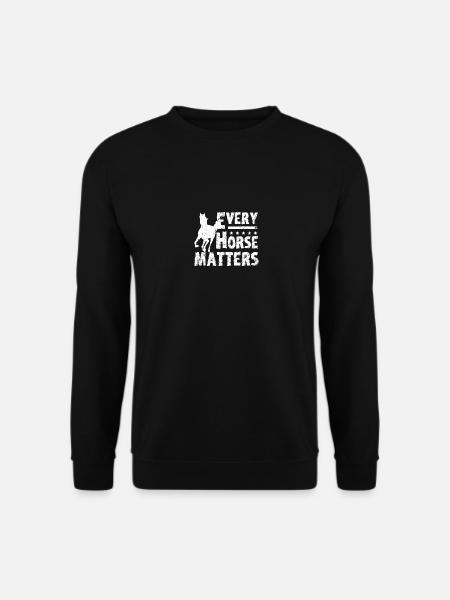 Horse rescue Every horse matters - Unisex Pullover - Schwarz